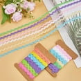 thumbnail image 4 of 24 Yards 2 Styles Rac RIC Trim 1/4 inch(7.5mm) Wave Ribbon Bending Fringe Trim Woven Fabric Sewing Lace for DIY Sewing Crafts Clothes Dress Embellishment Gift Wrapping Party, 4 of 8
