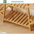 thumbnail image 3 of Chak’s Choice Bamboo storage rack, multi-tiered indoor succulent plant and climbing flower rack, -6 flower pot holders, 3 of 5