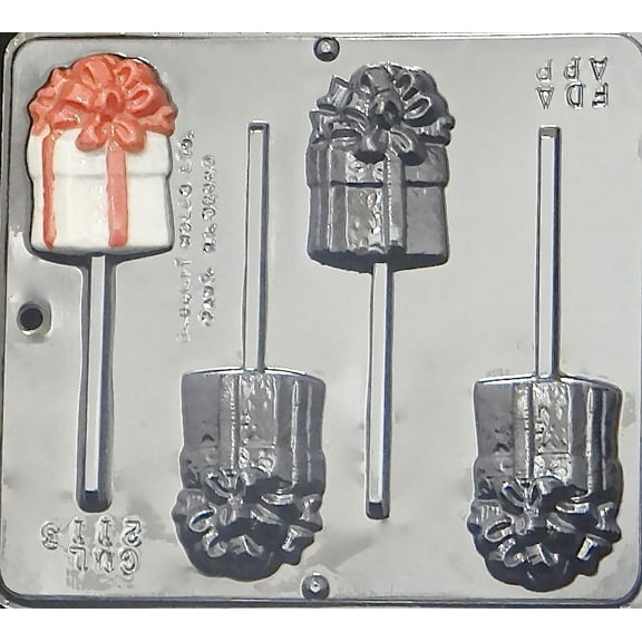 2113 Christmas or Birthday Gift Lollipop Chocolate Candy Mold