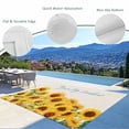 thumbnail image 3 of Yellow Sunflowers Outdoor Rug for Patio/Deck/Porch, Non-Slip Large Area Rug 5 x 8 Ft, Summer Floral Elegant Pastoral Botanical Indoor Outdoor Rugs Washable Area Rugs, Camping Rug Carpet Runner, 3 of 8