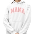 thumbnail image 2 of Pink Arched Mama Hoodie Sweatshirt Unisex Large White, 2 of 5