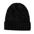 thumbnail image 3 of TYGHBN Cozy Solid Color Thick Warm Knitted Hat for Fall and Winter Cover Head for Men Mens Ear Hat Head Gear Cold Weather Big and Tall Winter Hats for Men 1 Caps Cool Snow Hat Hats for Men Hats for, 3 of 3