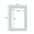 thumbnail image 3 of Seafoam Acid Free 8x10 Picture Frame Mats with White Core Bevel Cut for 6x8 Pictures - Fits 8x10, 3 of 3