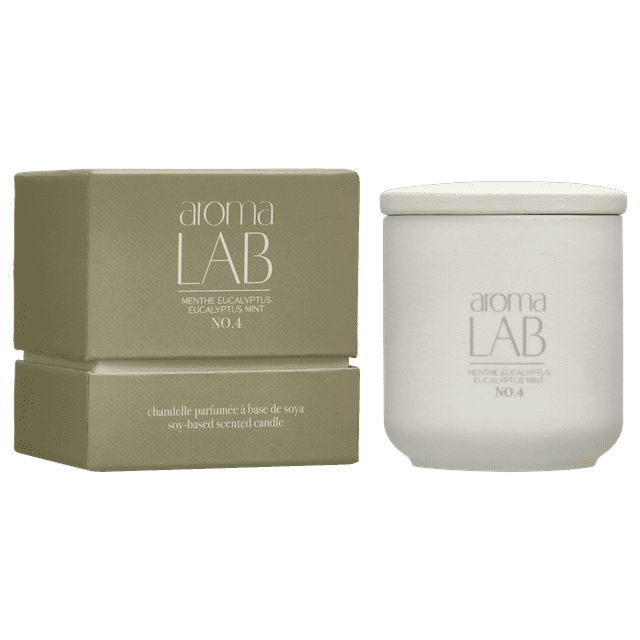 Bouclair Light Green Eucalyptus Mint Candle - Aroma Lab