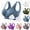 Blue, variant on HomeDM Wireless Bras for Women - No Underwire Seamless Full Coverage Supportive Everyday Bra with Removable Pads Mesh Comfortable Bras for Yoga Gym Workout Fitness - Beige/5XL