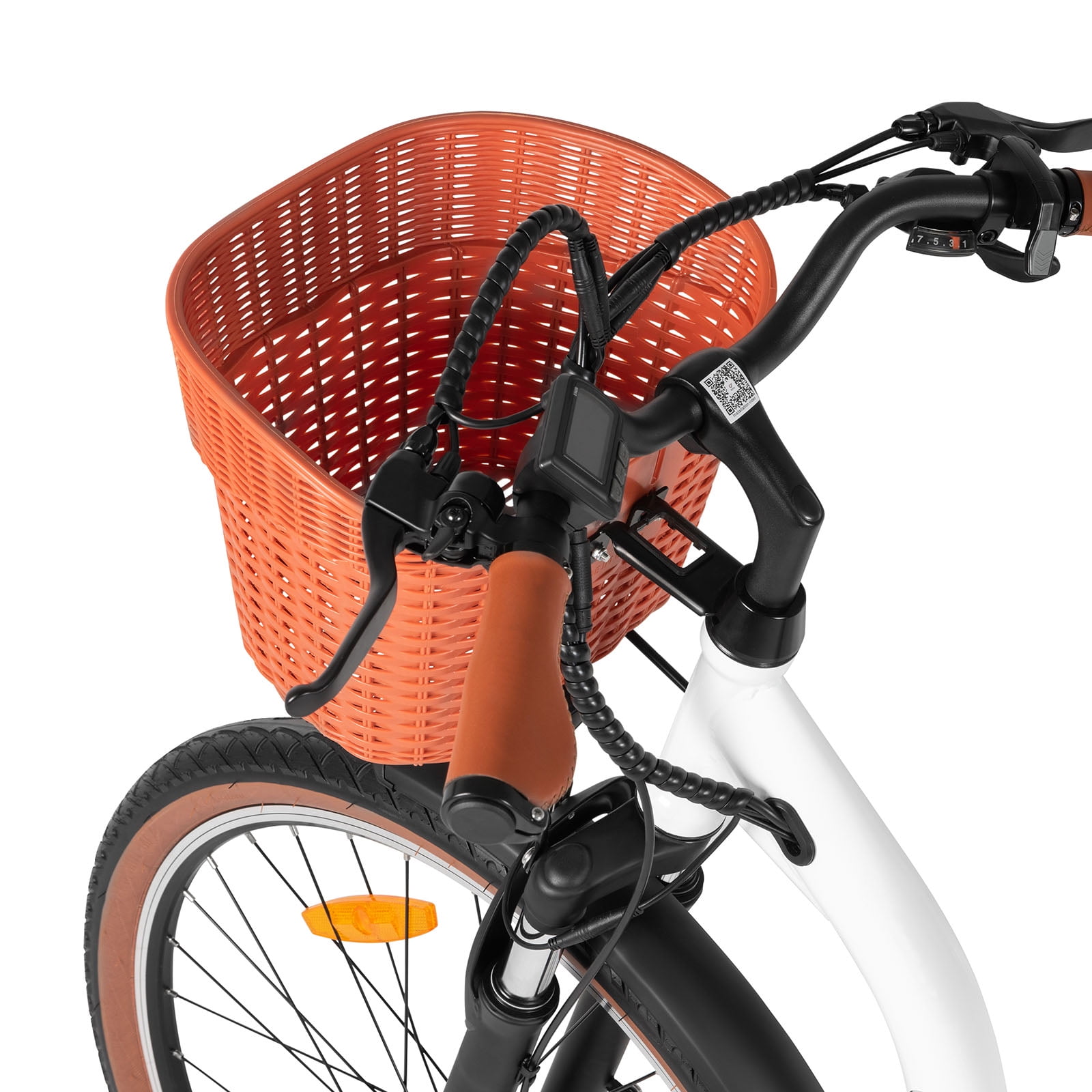DYU 26" Commuter Electric Bike for Adults, Peak 500W 36V 15.6AH, Pedal-Assist, Shimano 7-Speed, Cruiser City E Bike UL2849