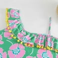 thumbnail image 5 of Zszcpp Tankini Swimsuits For Baby Girl Ruffled Oblique Shoulder 1 Piece Floral Printed Faddish Leisure Seaside Beach Swimwear Bathing Suits, 5 of 7