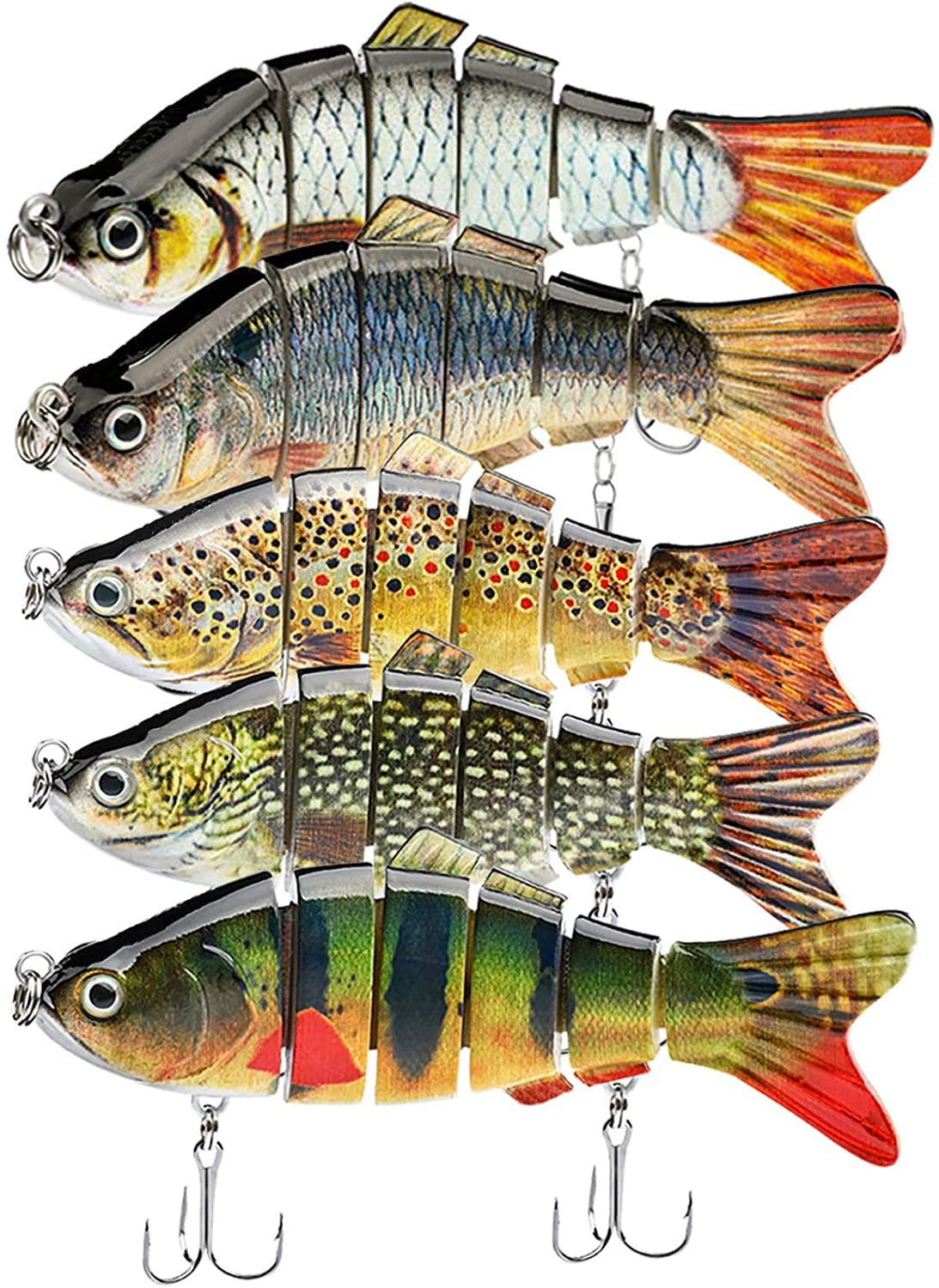 5Pcs/Set Bionic Swimming Lure Suitable For All Kinds Of Jointed Bait Multi Fish 
