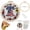 C, variant on US 250th Anniversary Cross Stitch Kit, USA 250th Anniversary Embroidery Kit for Adults Beginner, 1776-2026 Flag Bell Eagle Pattern with 6 Hoop,Threads,Needles, Complete Craft Set for Wall DecorC