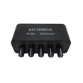thumbnail image 1 of Stereo Audio Mixer 1 Input 5 Output Multi-Channel Audio Source Distributor RCA Interface for Power, 1 of 5