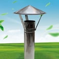 thumbnail image 3 of Práctico tubo de escape Tapa de lluvia Protector de tubo a prueba de lluvia Cubierta de chimenea desmontable impermeable para jardín al aire libre Fernando Chimenea a prueba de lluvia, 3 of 7