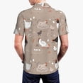 thumbnail image 3 of Balery Chicken Printed Men’s Short Sleeve Polo Shirt, Midweight Men's Shirt,Golf Polo shirts -Medium, 3 of 8
