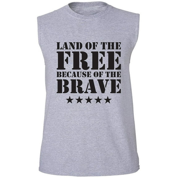 Land Of The Free Adult Sleeveless Tee