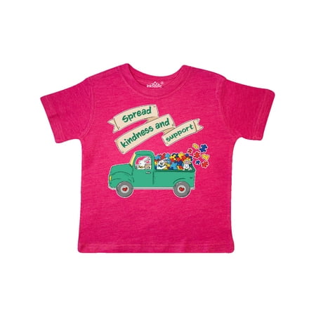 

Inktastic Spread Kindness and Support Autism Bunnies Gift Toddler Boy or Toddler Girl T-Shirt
