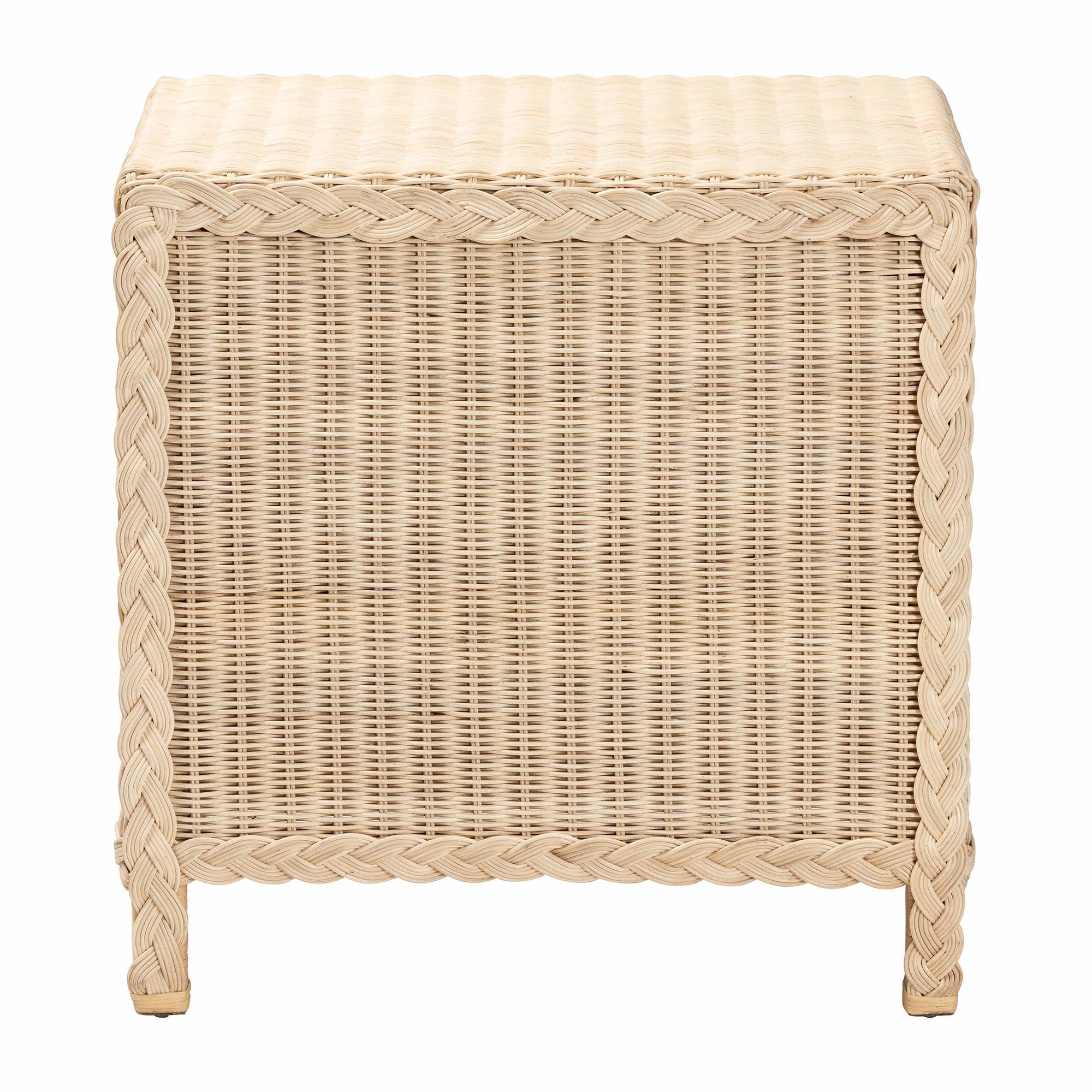 bali & pari Lanica Japandi Nightstand, Pale brown