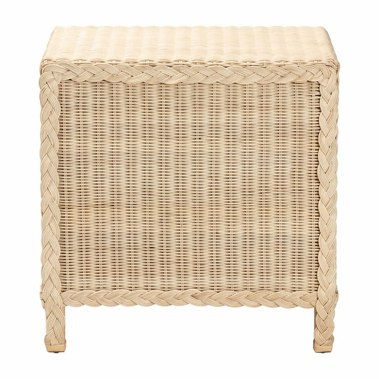 bali & pari Lanica Japandi Nightstand, Pale brown - Walmart.com