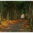 thumbnail image 2 of Alice Pike Barney 13x12 Black Ornate Wood Framed Double Matted Museum Art Print Titled: Allee in the Park (ca 1906), 2 of 5