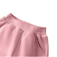 thumbnail image 6 of hoksml Girls (2-13Y) Solid Color Sherpa Fleece Joggers - Elastic Waist Tapered Sweatpants with Pockets, 6 of 8