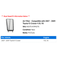 thumbnail image 2 of Air Filter - Compatible with 2007 - 2009 Toyota FJ Cruiser 4.0L V6 2008, 2 of 2