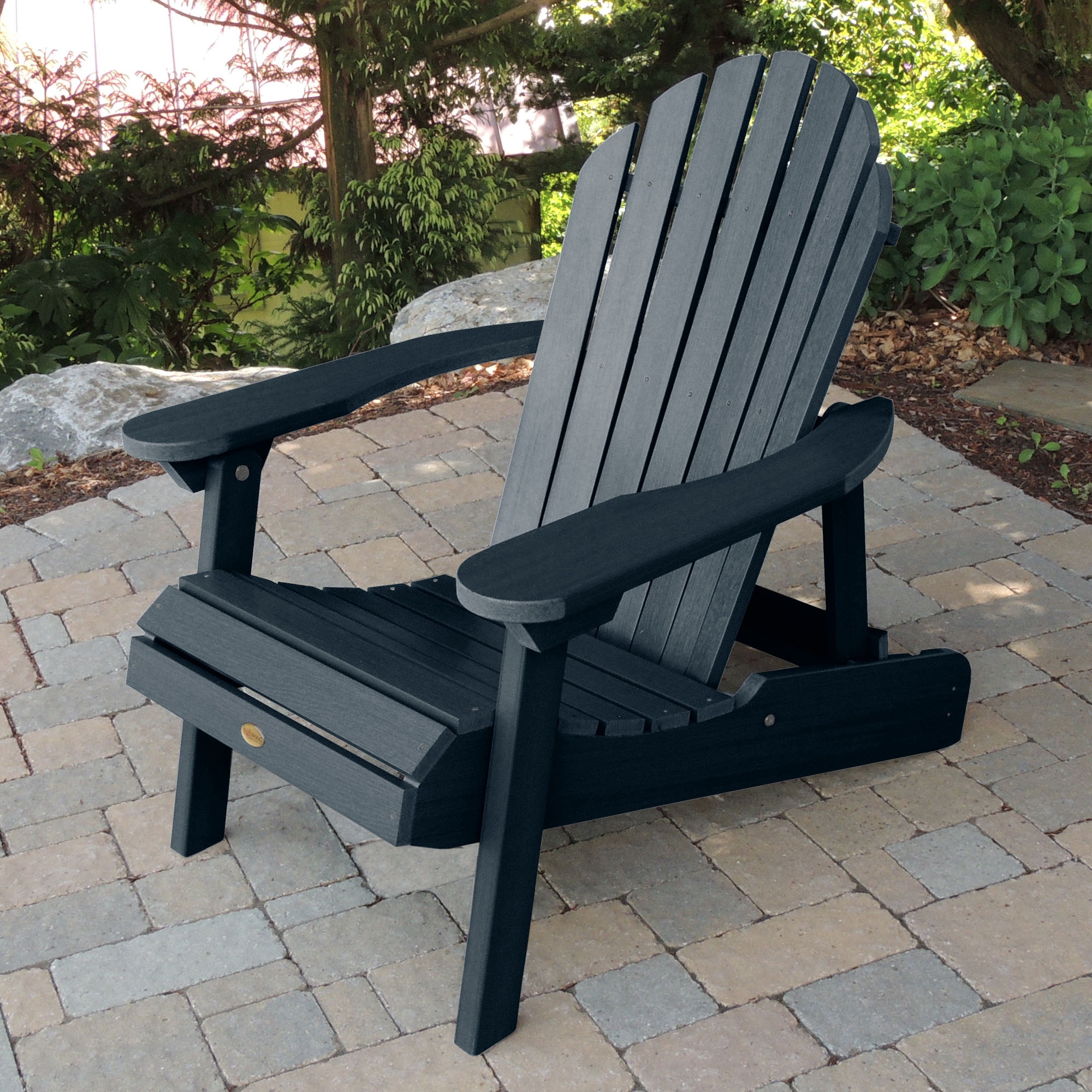 Highwood's Hamilton Adirondack Chair - Folding & Reclining, Outdoor, Eco-friendly, Synthetic Wood