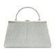 thumbnail image 2 of Bolso de mano de noche, portátil, elegante, cruzado, para bodas, fiestas, graduaciones, compras y citas. Plata, 2 of 9