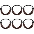 thumbnail image 1 of SHISUYAN 6Pcs Elastic Hair Ties for Any Occasions Simple Design Circular Plastic Brown 7.00X7.00X1.00CM, 1 of 8