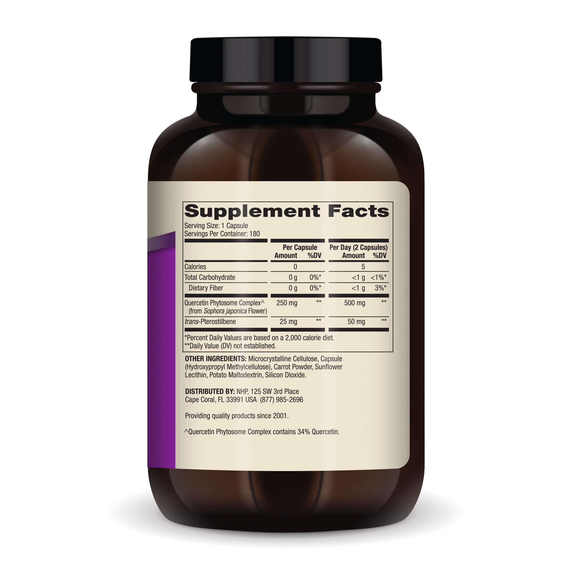 Dr. Mercola Quercetin & Pterostilbene Advanced, 90 Servings (180 Capsules), non GMO, Gluten Free, Soy Free