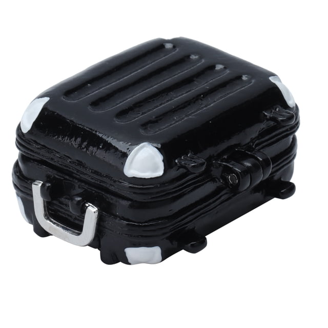 Valise Miniature pour Maison de Poupée, Mini Valise Rigide de Voyage Réaliste Petite Valise pour Poupée, Mignonne Valise de Voyage pour Poupées avec Scène de Vie Simulée pour Accessoires de Déco de Maison de Poupée