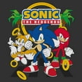 thumbnail image 2 of Mens Sonic the Hedgehog Classic Trio Pose Lightweight Hoodie, 2 of 4