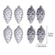 thumbnail image 2 of Juego de adornos para árboles de Navidad 8pcs 9cm Colgantes de bolas de plástico | Decoraciones colgantes irrompibles | Clásico Navideño Rojo Oro Plata | Adornos ligeros Easy-Hang | Ideal para, 2 of 6