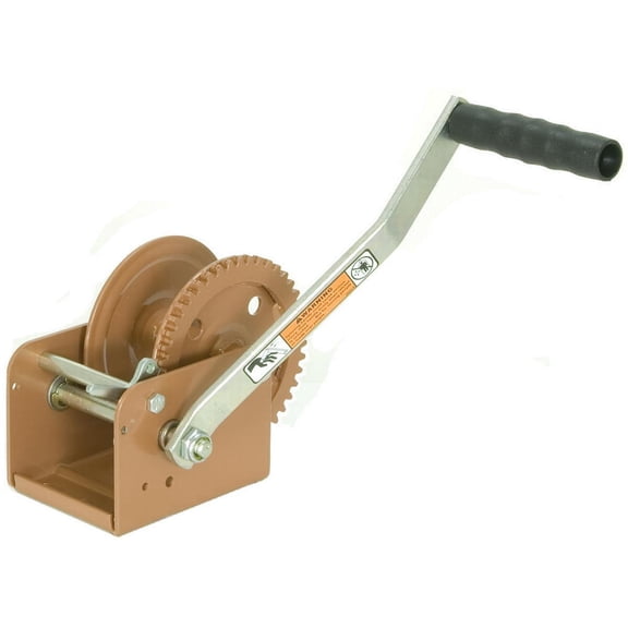 DL DL1402A Pulling Winch, 1400 lb Pull, 1/4 in Dia Wire Rope, 40 ft L Wire Rope, 4.40:1 Gear Ratio