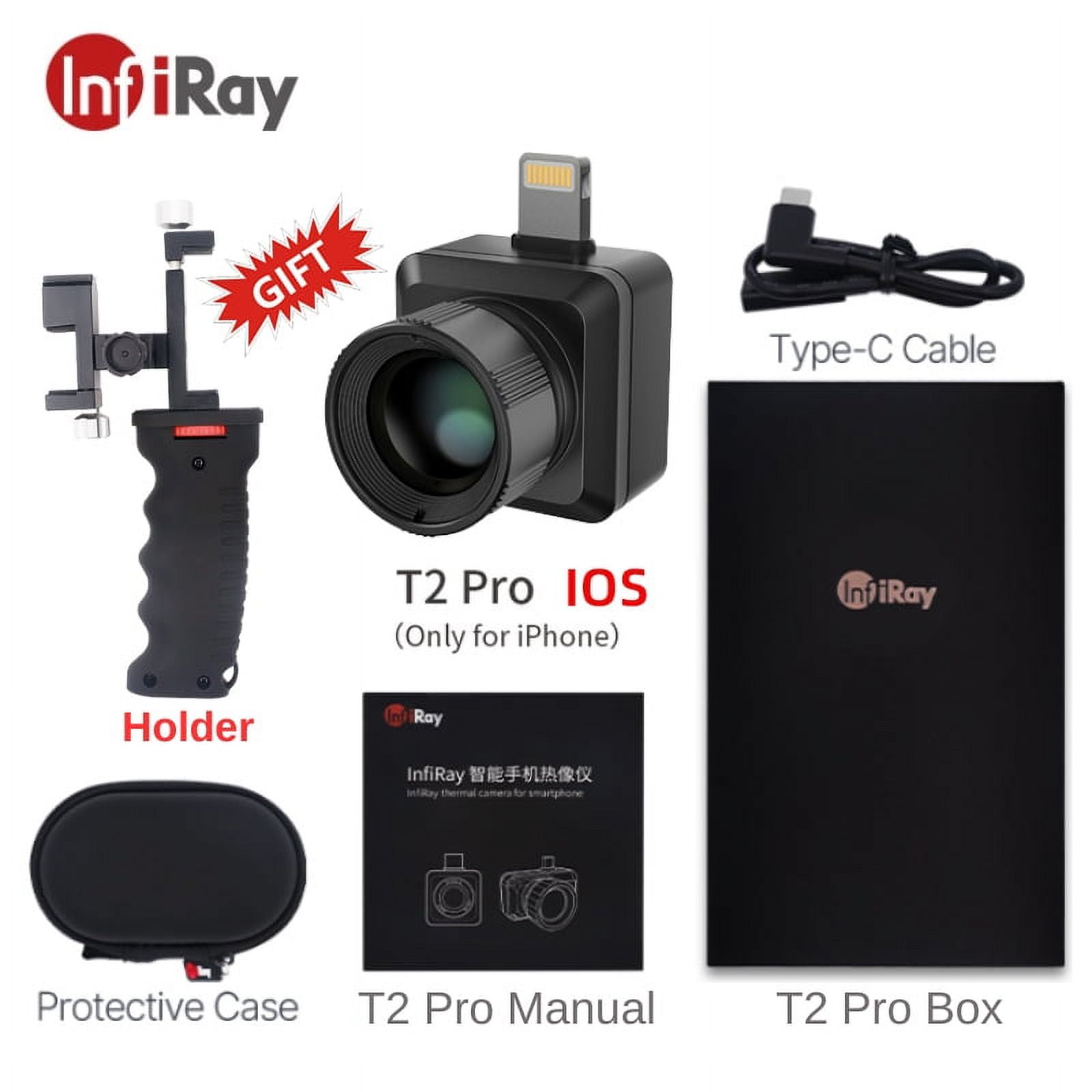 ビデオカメラ InfiRay Xinfrared T2 Pro Thermal Eye iOS Android Only) InfiRay Xinfrared T2 Pro Thermal Monocular