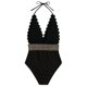 thumbnail image 1 of Gibobby Traje de baño completo mujer Traje de baño de playa de verano para mujer Bikini sólido sexy Traje de baño de moda para mujer(Negro,G), 1 of 5