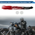 thumbnail image 2 of Motorcycle Helmet Accessories Decoration 12 Dreadlocks for Motorcycle Bicycle Skiing Helmets Black Bright Red High-temperature Silk PU Glue 1 Set, 2 of 6