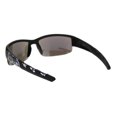 thumbnail image 4 of Choppers Mens Skull Print Arm Half Rim Warp Gangster Sunglasses Matte Black Blue Mirror, 4 of 4