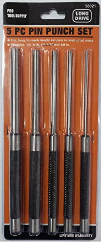 5 Pece 8" Long Drve Pn Punch Set Wth Knurled Handles - Etsy - View #9