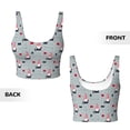thumbnail image 5 of Fotbe Christmas Gnome 1 Pattern Womens' Sports Bra Longline Wirefree Padded with Medium Support Sports Moisture-Wicking Workou Vest,Tank Top-Large, 5 of 7