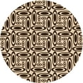 thumbnail image 1 of Ahgly Company Tapis d'Intérieur Lavables en Machine, Ronds de Nuit Transitionnel Rouge, Ronds de 3', 1 of 7