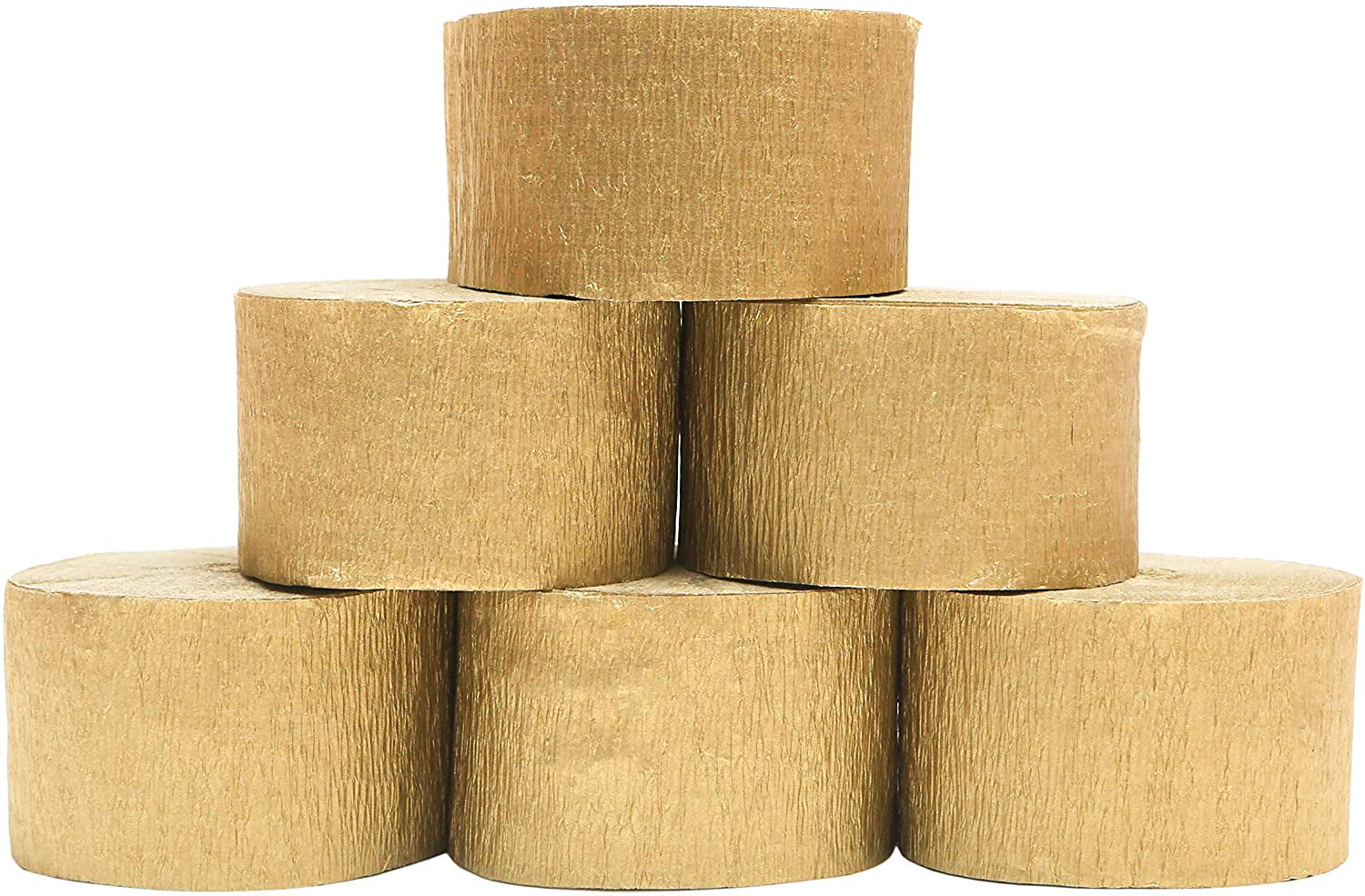 Metallic Brilliant Gold Crepe Paper Roll 20 Inches Wide x 8ft Long 