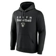 thumbnail image 2 of Men's Black Brooklyn Nets Pick & Roll Coverage Pullover Hoodie, 2 of 3
