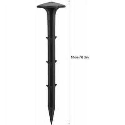 Pack of 50 Tent Stakes Hard Plastic Ground Nail Stakes for Tent Pegs Camping Hiking or Picnic Tarpaulin Used as Garden Ground Cover