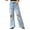 C97/Light Blue, variant on XIYON Jeans For Girls Distressed Jeans Wide Leg Pants With Snow Wash Denim High Waist Casual Loose Fit Trousers For Big Kids Youth 6-7 Years