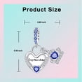 thumbnail image 5 of ARVALILS 925 Sterling Silver Blue Diamond Bead, September Birthstone Charm, Birthday Pendant for Bracelets & Necklaces, 5 of 7