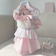 thumbnail image 2 of Vestido para mascotas Malla Decoración de flores Vestido transpirable con volantes para perros para mascotas Fiesta diaria al aire libre Rosa, 2 of 8