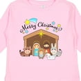 thumbnail image 4 of Inktastic Merry Christmas Cute Nativity Scene Boys or Girls Long Sleeve Toddler T-Shirt, 4 of 5