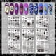 thumbnail image 3 of 9 placas de estampado de uñas con elementos mágicos, cartas del tarot, diseños de uñas, plantillas para manicura con diseño de luna y estrella, plantilla para uñas con diseño de bola, 3 of 7