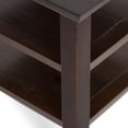 thumbnail image 3 of Simpli Home Acadian 19 inch Wide Solid Wood Transitional End Table in Brunette Brown, 3 of 6