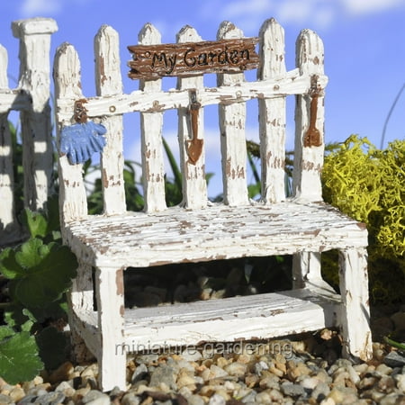 Miniature Picket Fence Potting Bench For Miniature Garden Fairy