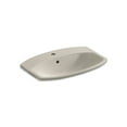 thumbnail image 6 of Kohler K-2351-1 Cimarron 20-3/8" Drop In Bathroom Sink - Dune, 6 of 6