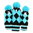 thumbnail image 1 of 3 piezas de Club Headcovers Head Protector Long Neck Knitted Golf Cola Cubierta de la cabeza del palo de golf, 1 of 8